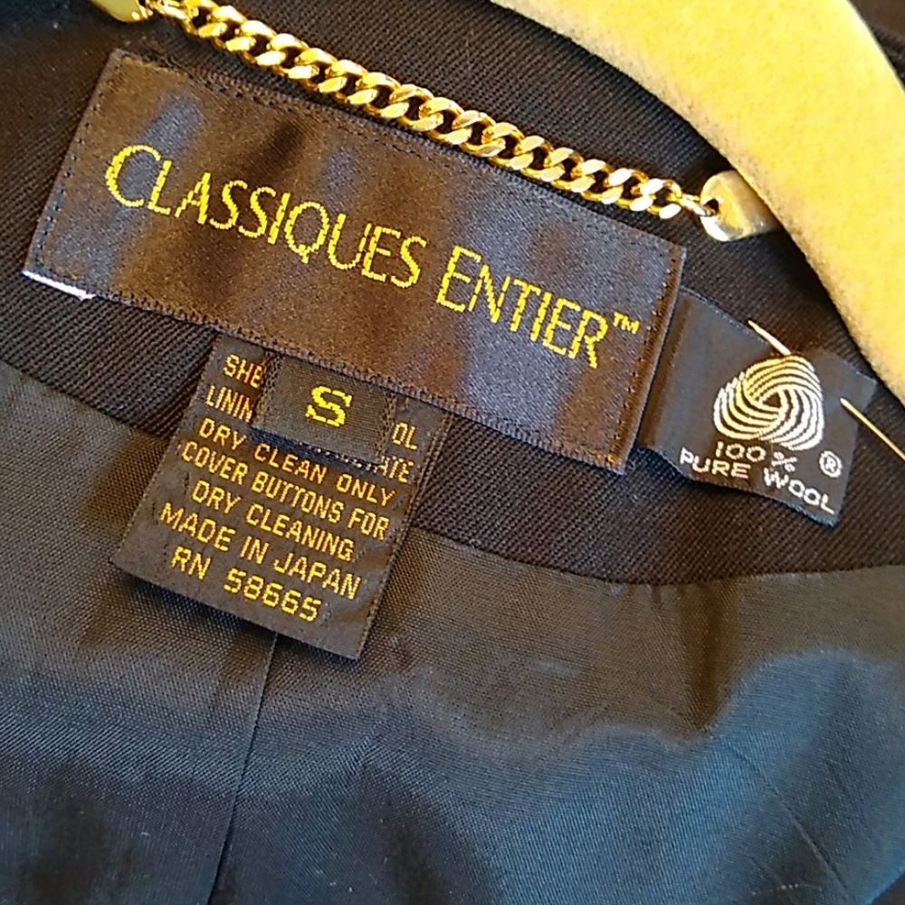 Classiques Entier Tailored 5 Button Wool Blazer S - image 2